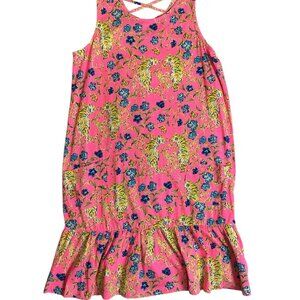 Lilly Pulitzer Girls NWT Mini Kristen Dress - Prosecco Pink Tigress Garden - Siz